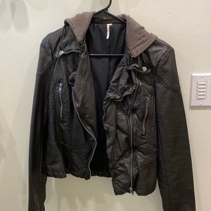 Free people leather jacket
